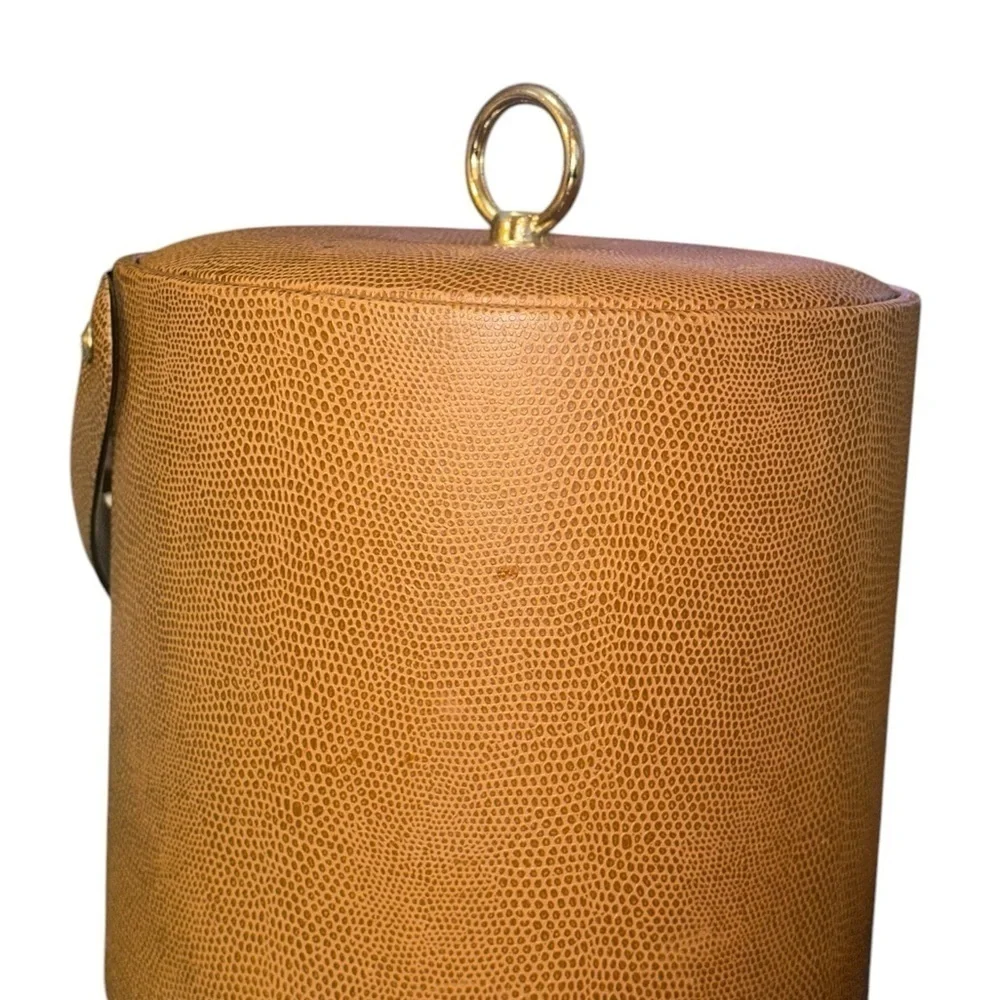 Georges Briard Midcentury Faux Snakeskin Ice Bucket